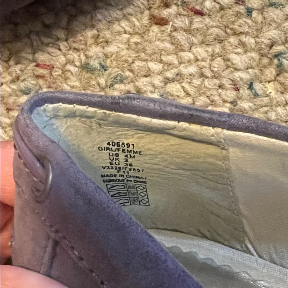 Lands' End Kids Purple Moccasins